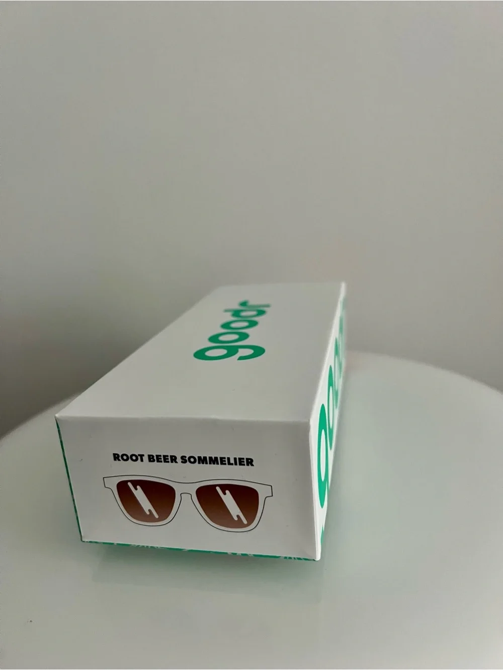 Goodr Frosted White Polarized Sunglasses | Root Beer Sommelier | NWT | UV400